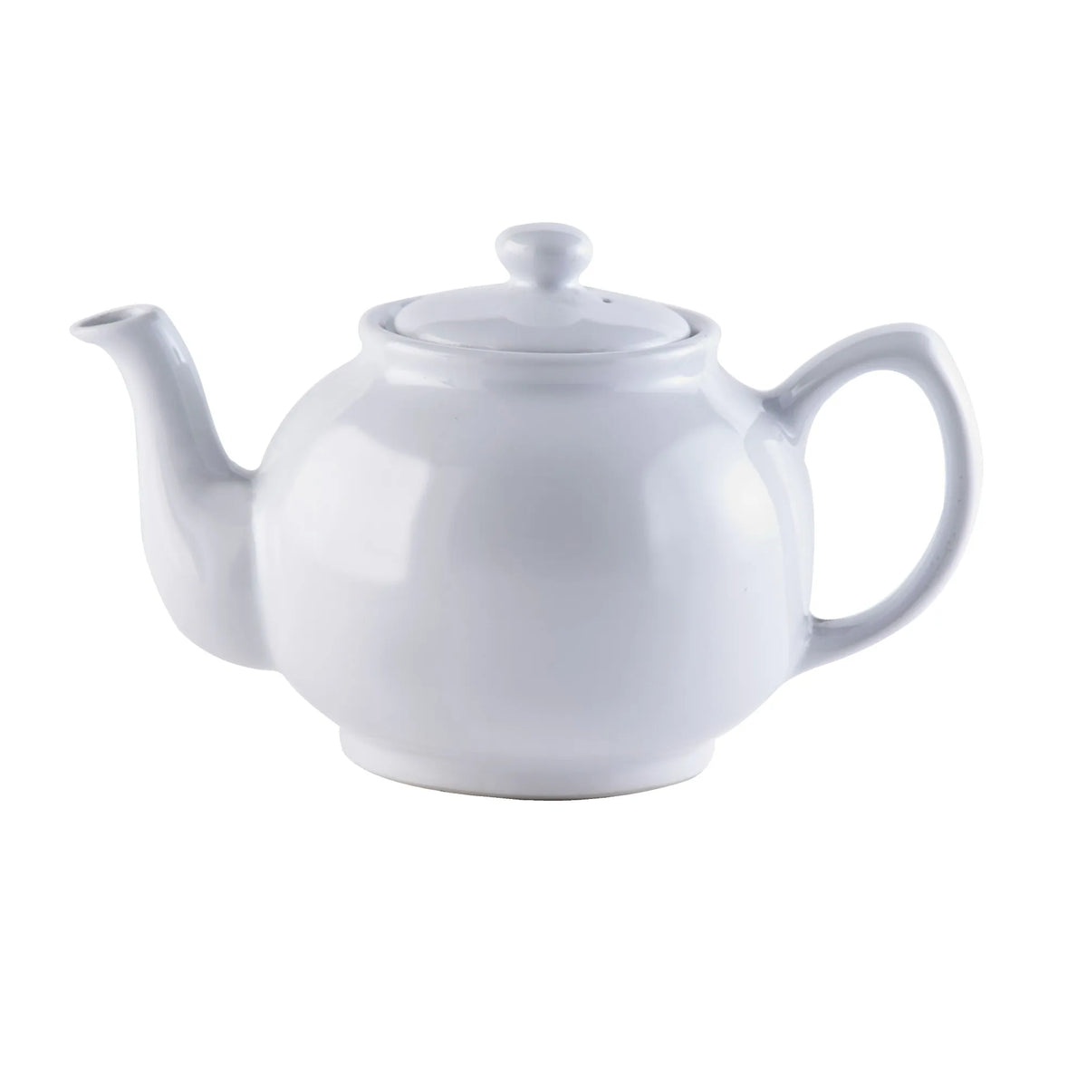 White 6cup Teapot