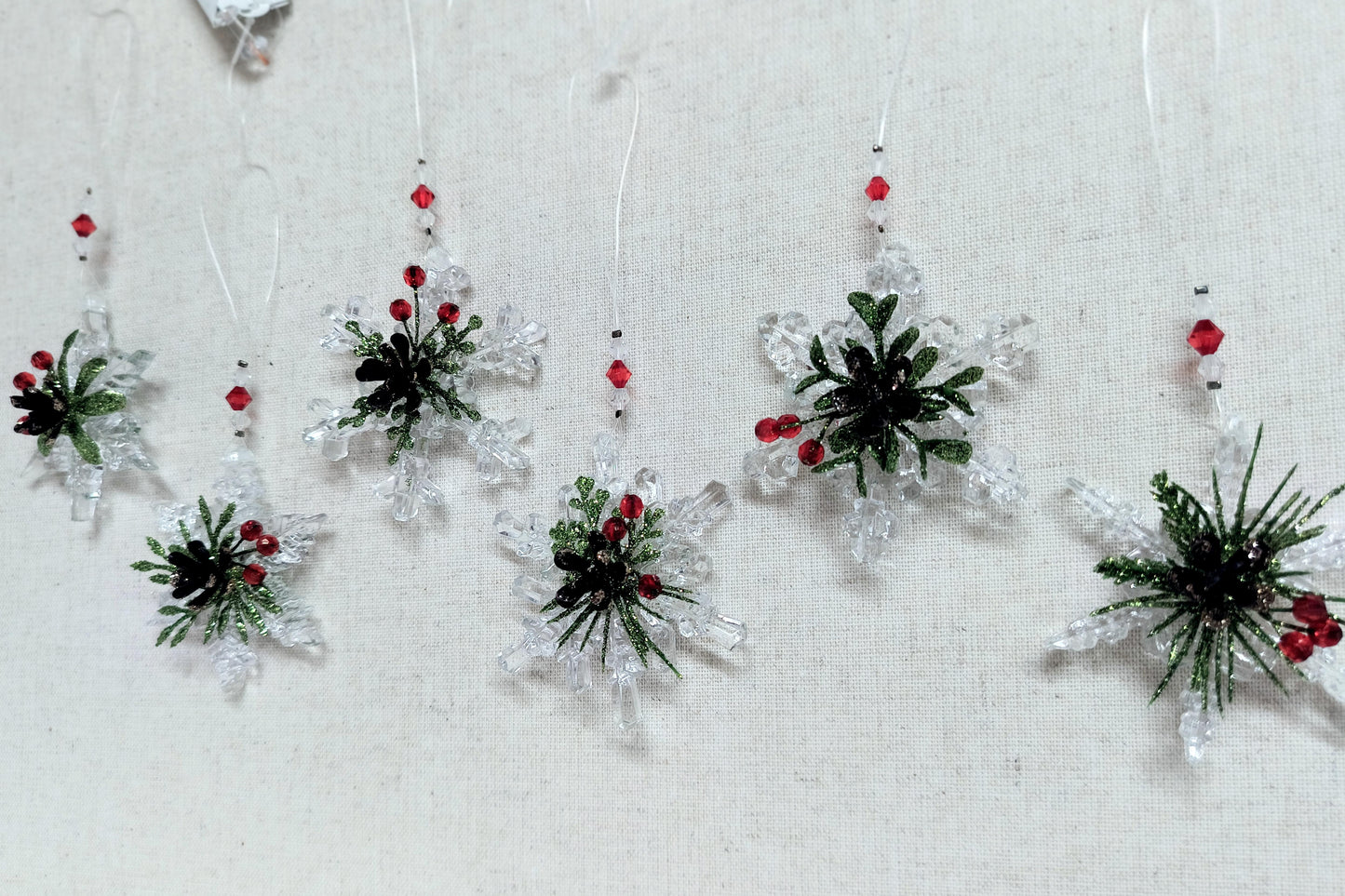 Teeny Mistletoe Snowflake
