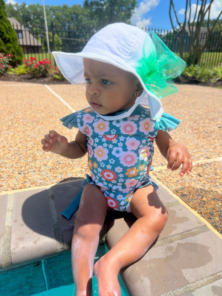 Reversible Girls Moonstitch Brim Hat