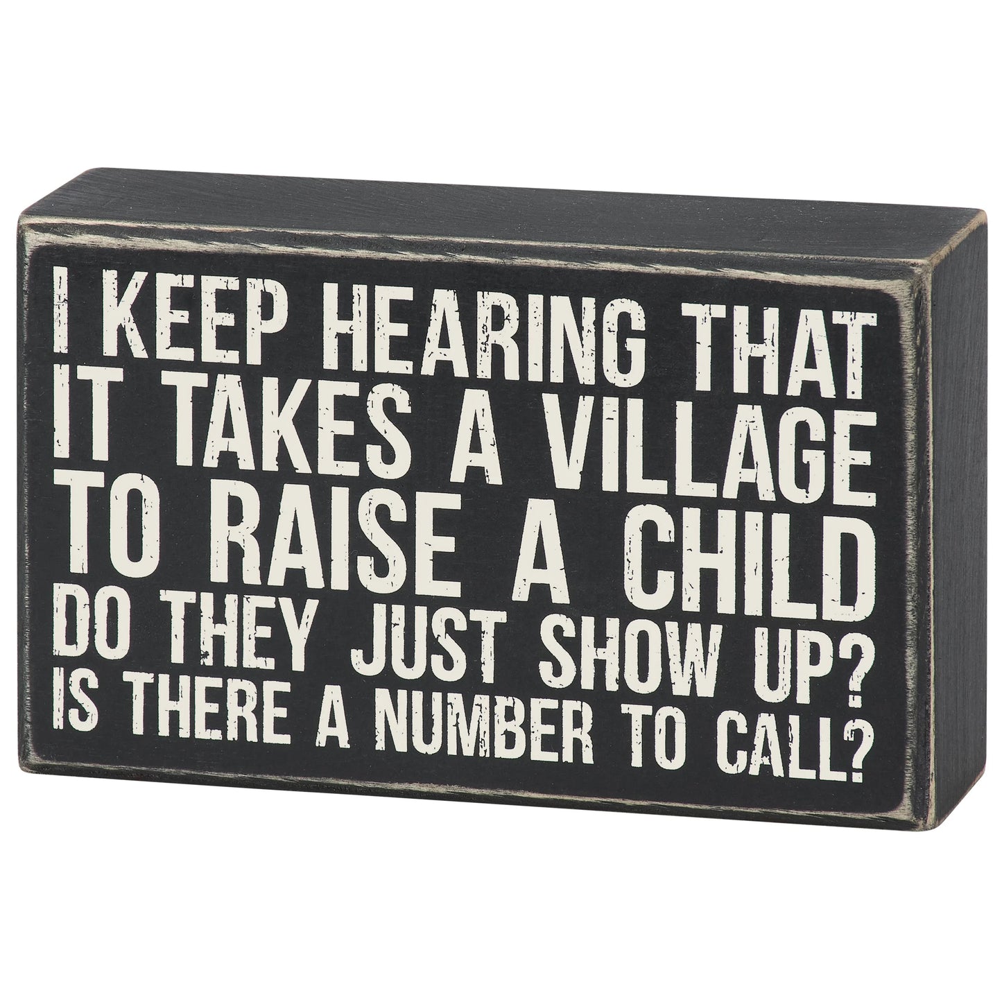 Box Sign - Is There A Number to Call