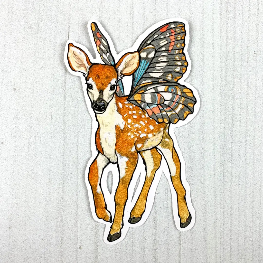 Fairy Fawn Vinyl Sticker