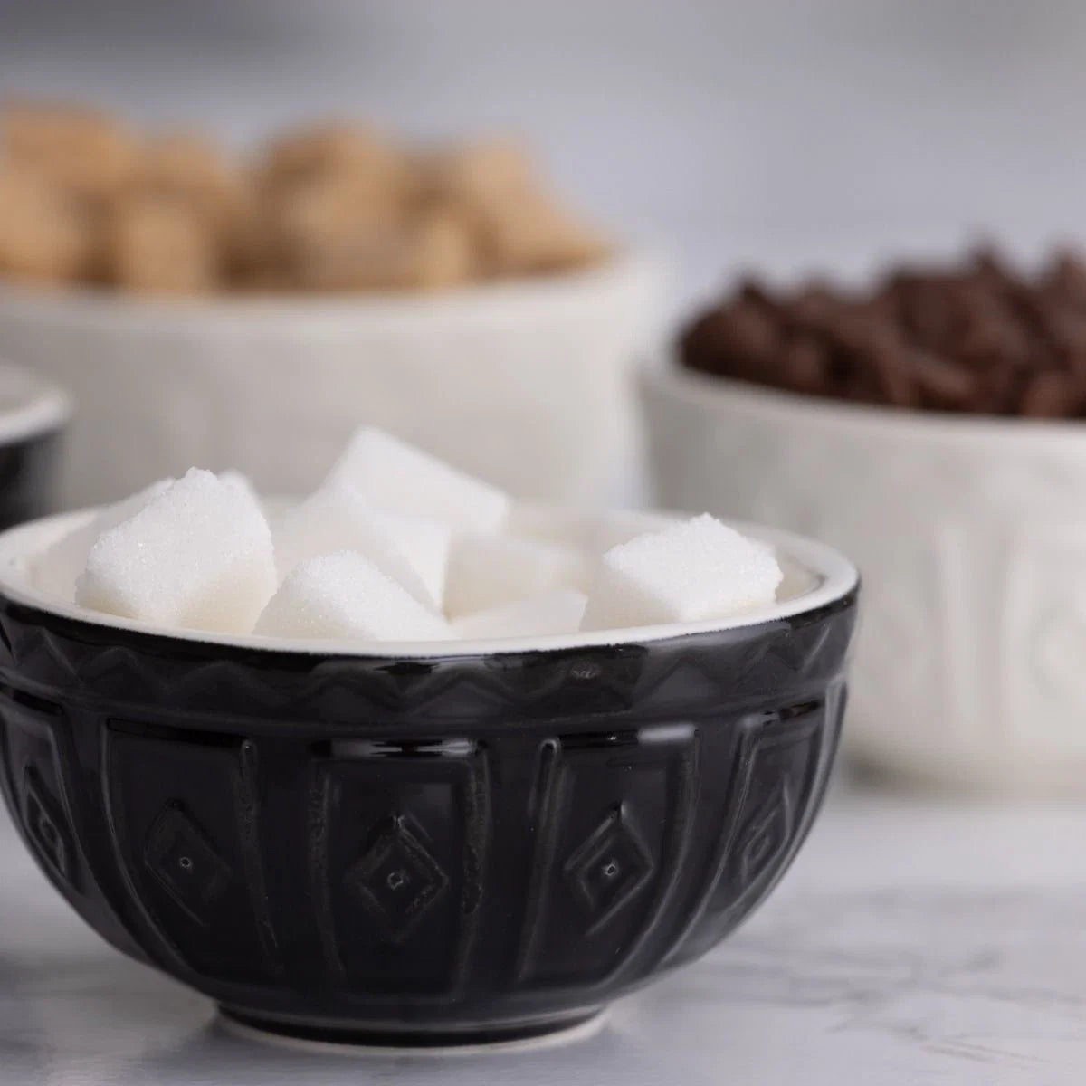 Mason Cash Color Mix Prep Bowls (Set of 4) | Black & Cream
