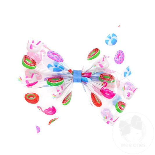 King Wee Splash Printed 2-Loop Swim Bow