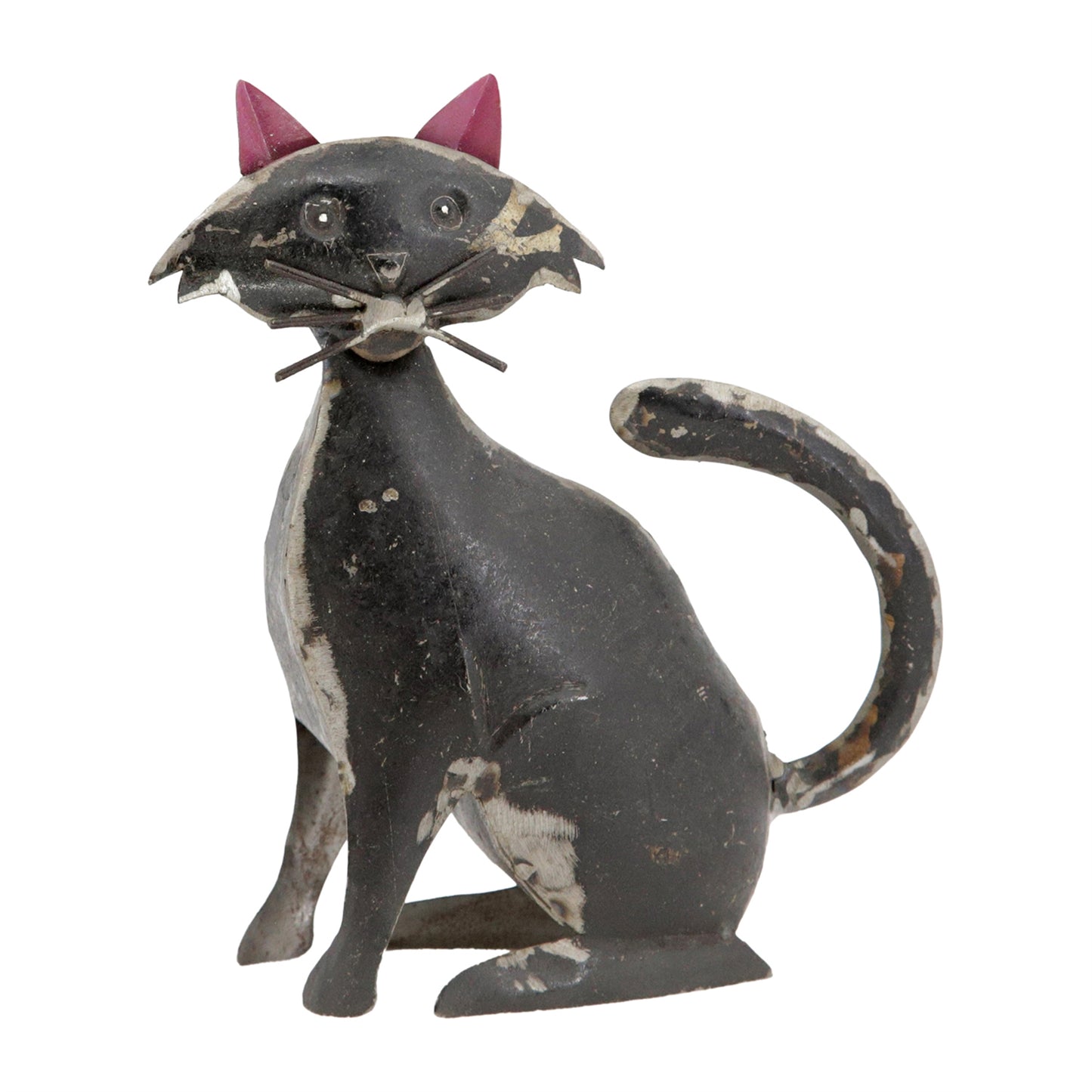 Recycled Metal Black Cat