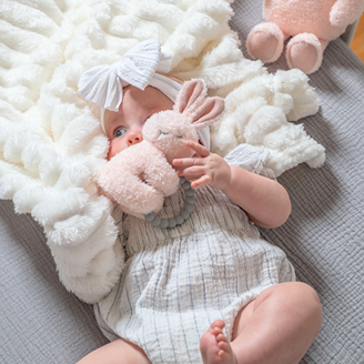 Sweet Dreams Bunny Teether Rattle