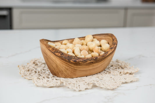 Olive Wood Oval Fuit Bowl