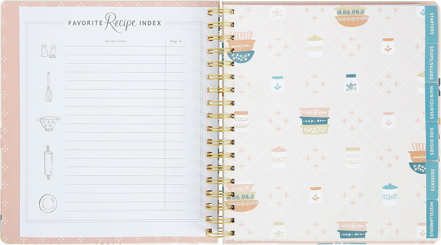 Kitchen Recipe Diary Vintage Bakeware
