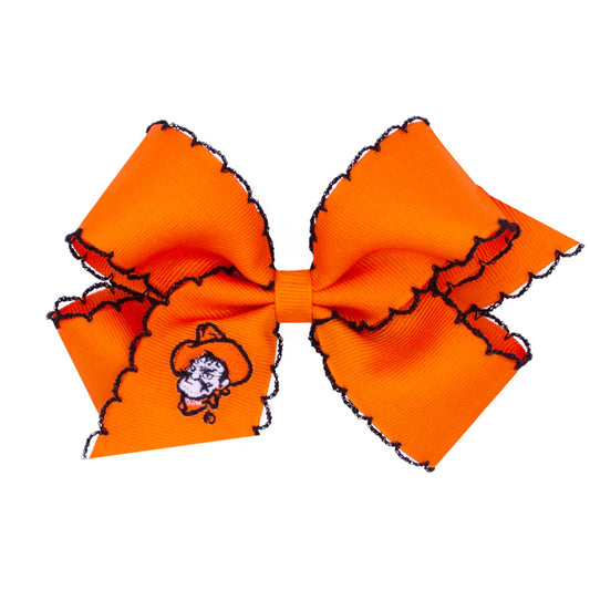 OU or OSU Moonstitch Hairbow