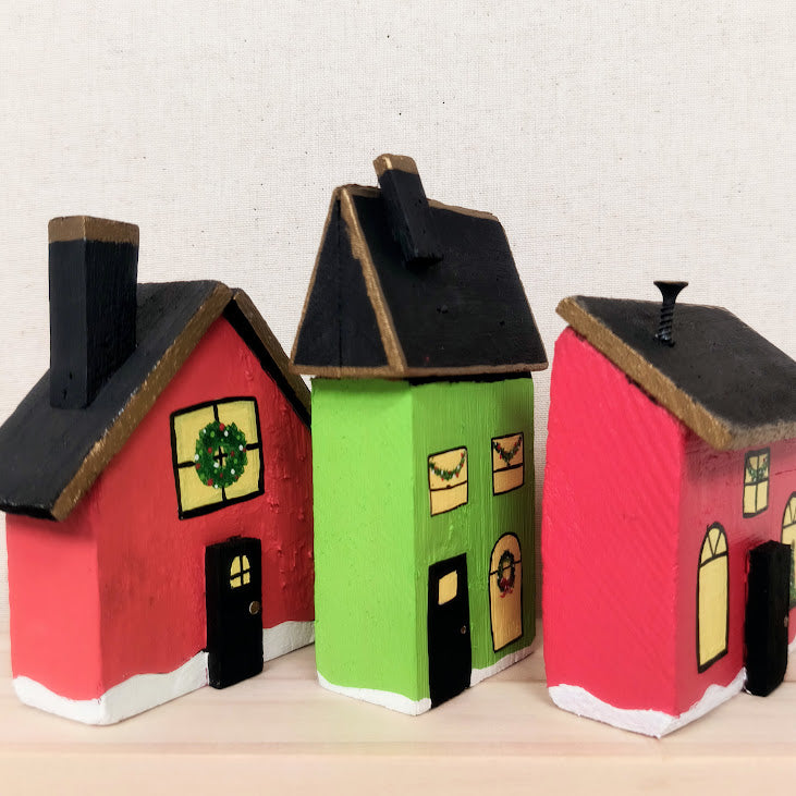 Hand Painted Christmas House