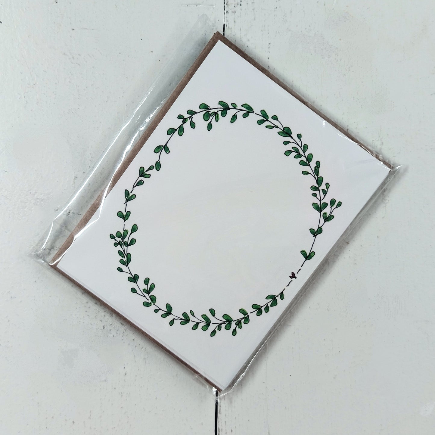 Leaf Wreath Cards
