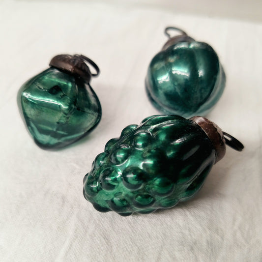 Forest Green Mini Ornaments Assorted