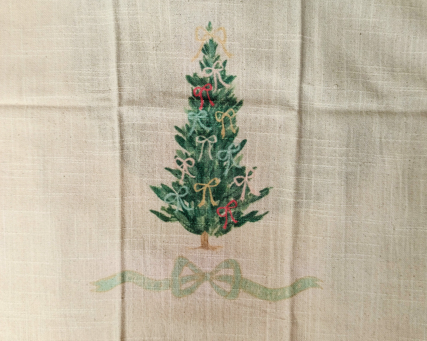 Cotton Printed Holiday Tea Towel