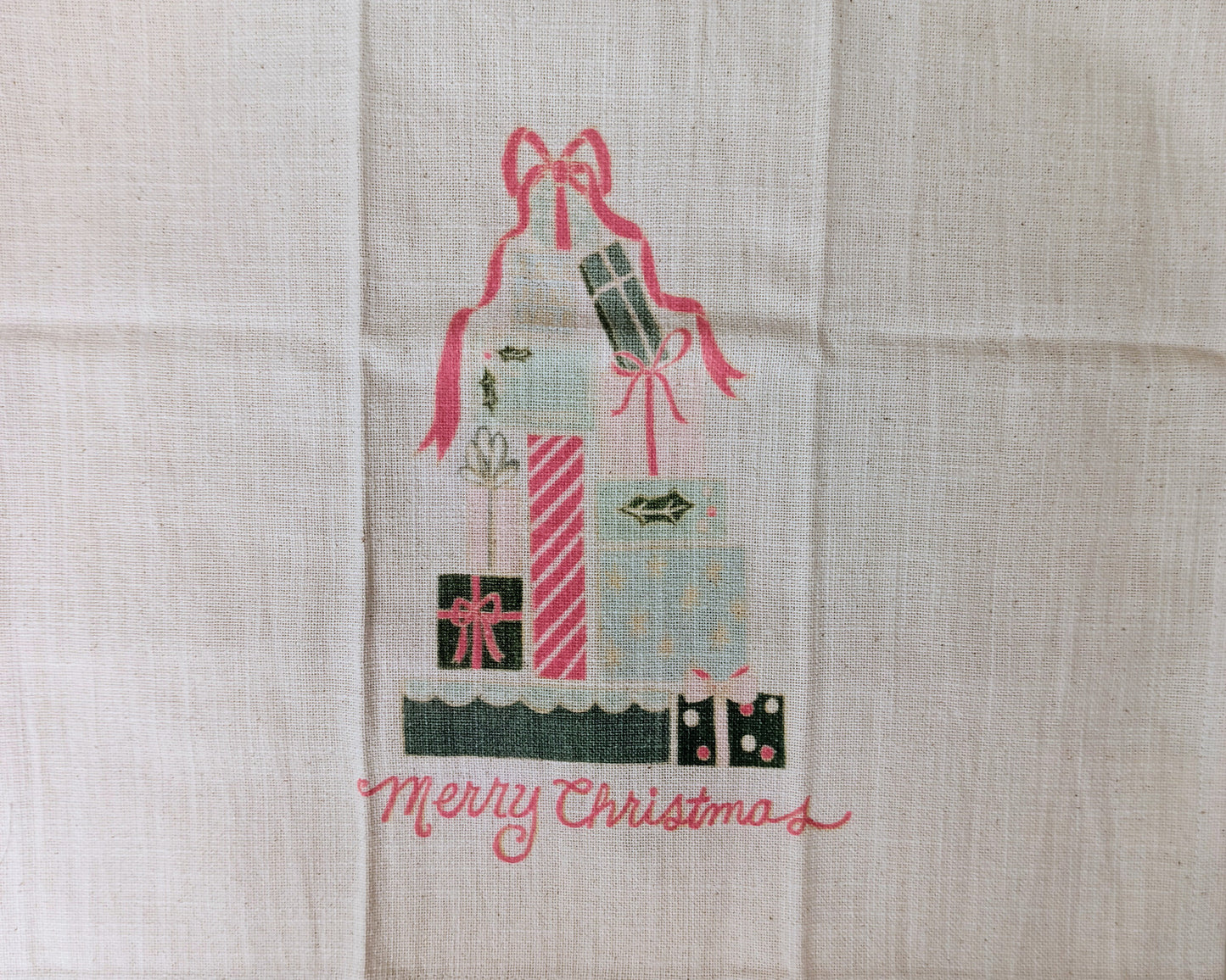 Cotton Printed Holiday Tea Towel