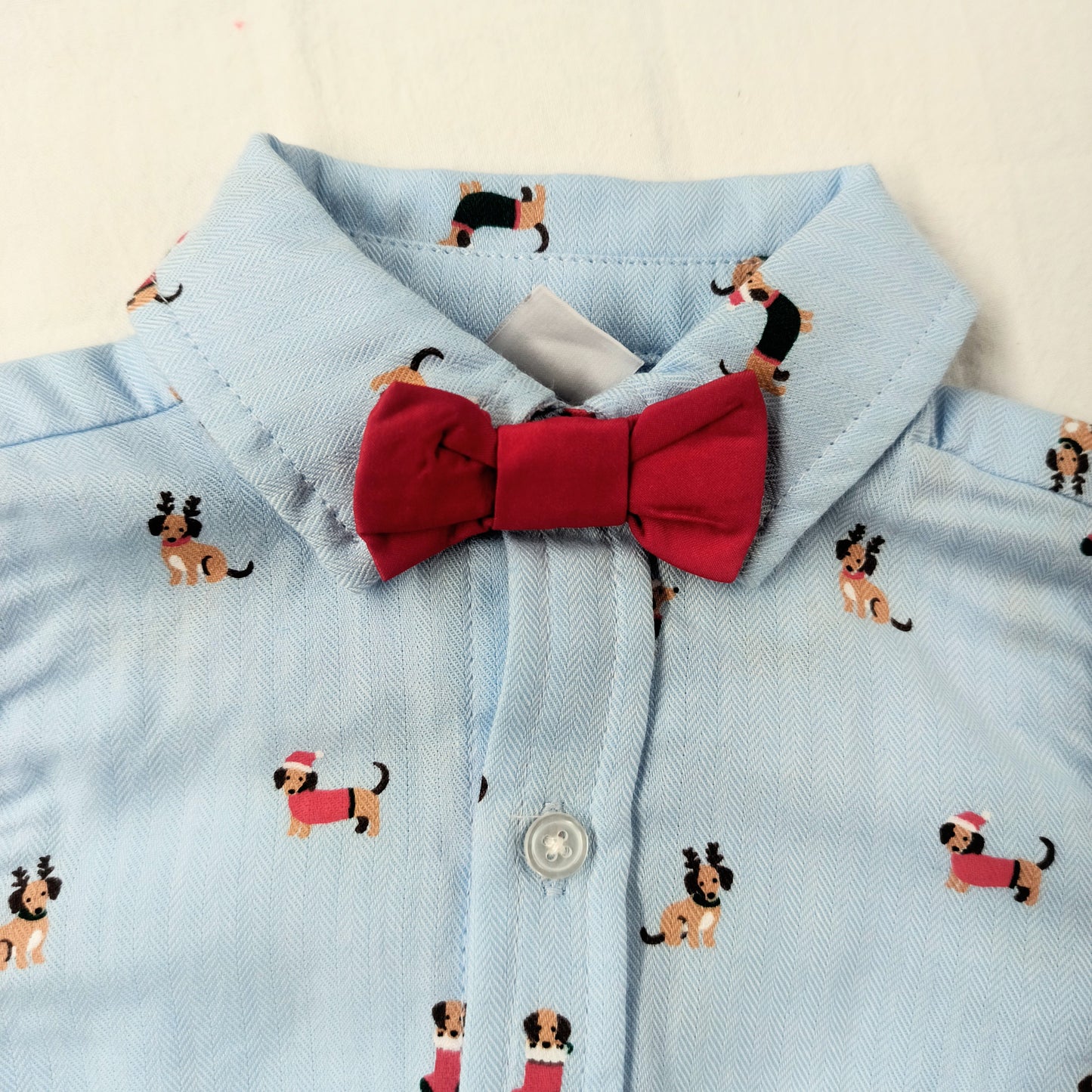 Christmas Party Pups Onesie & Pants Set