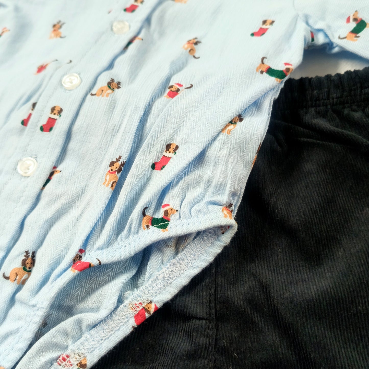 Christmas Party Pups Onesie & Pants Set