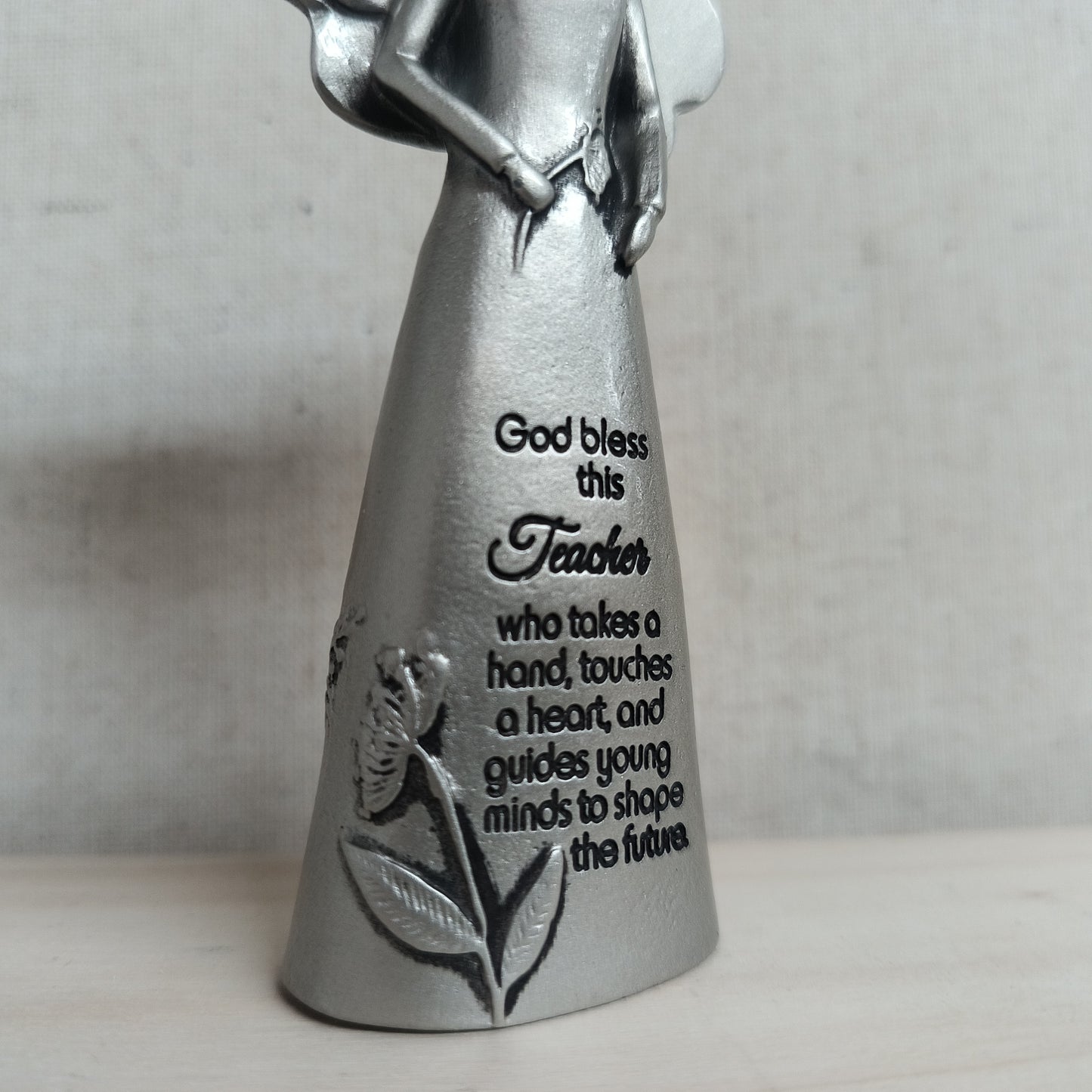 Teacher Sentiment Metal Angel Figurine