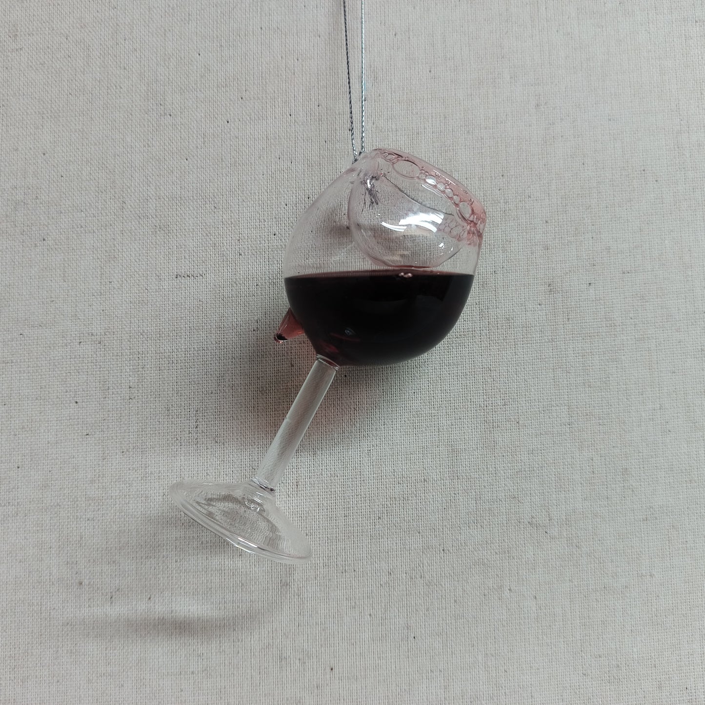 Red Wine Glass Ornament