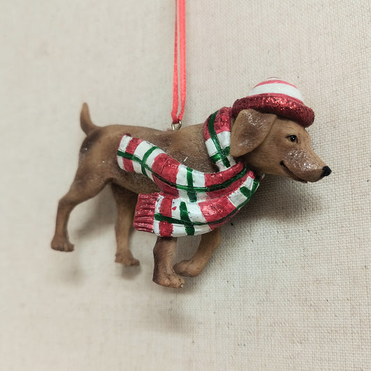 Festive Dog Ornament