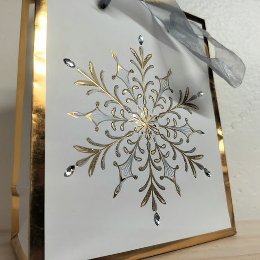 Gift Bag - Luxe Snowflake Sm