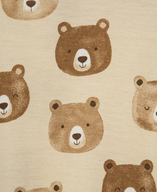 Bear Faces Convertible Coverall & Hat (NB-9M)
