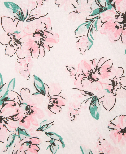 Dream Floral Sleeper Gown And Hat