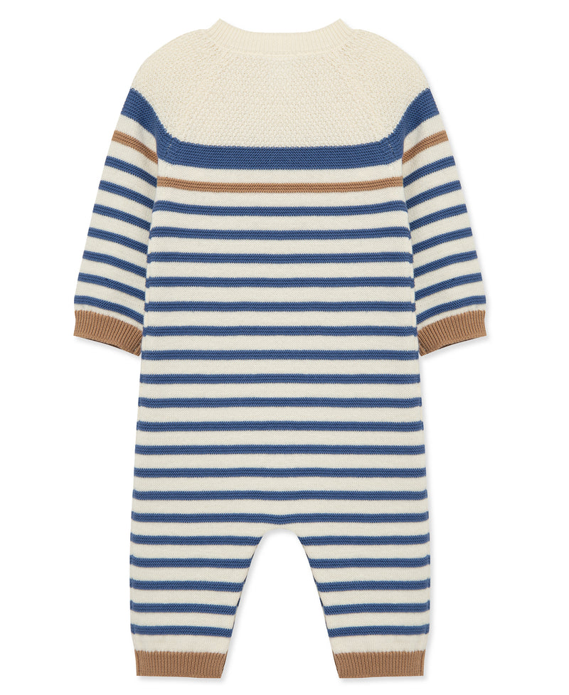 Block Stripe Sweater Coverall (3M-9M)