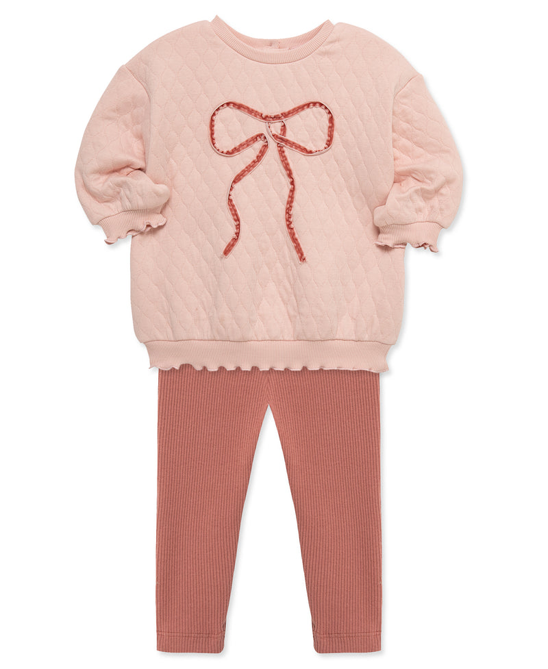 Bow Sweatshirt Set