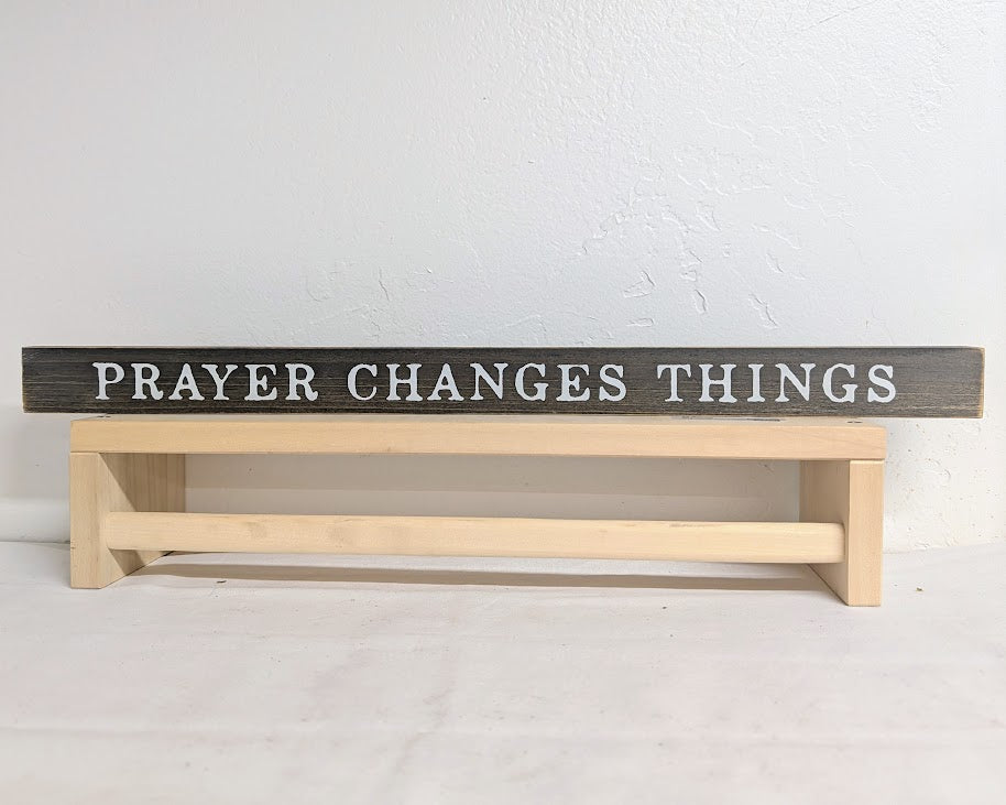 Wood Block Sign - Prayer