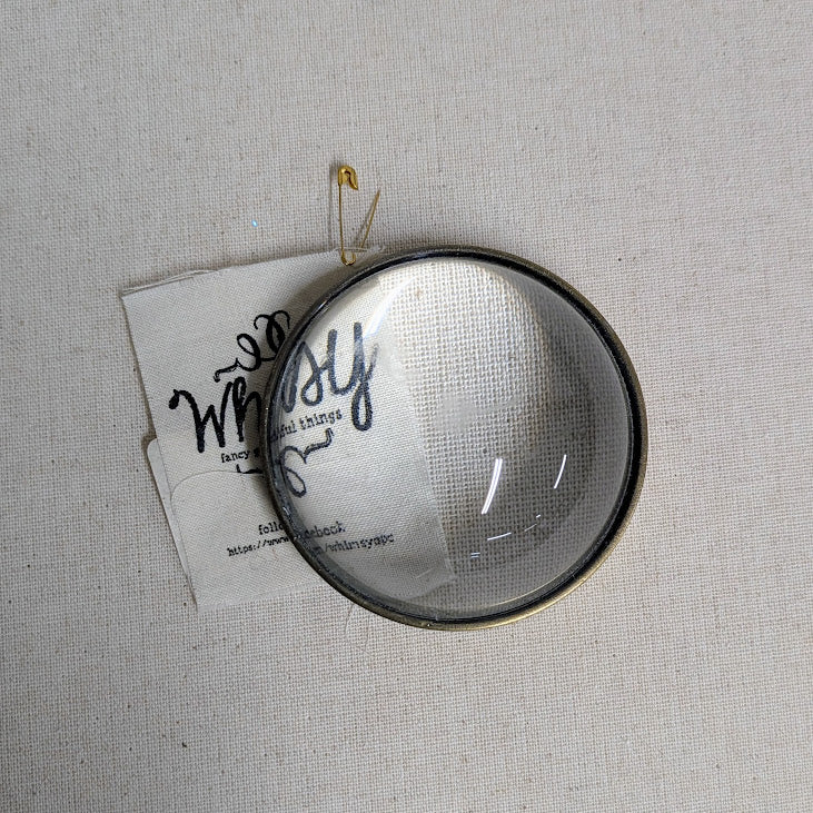 Glass Paper Weight/Magnifying Glass
