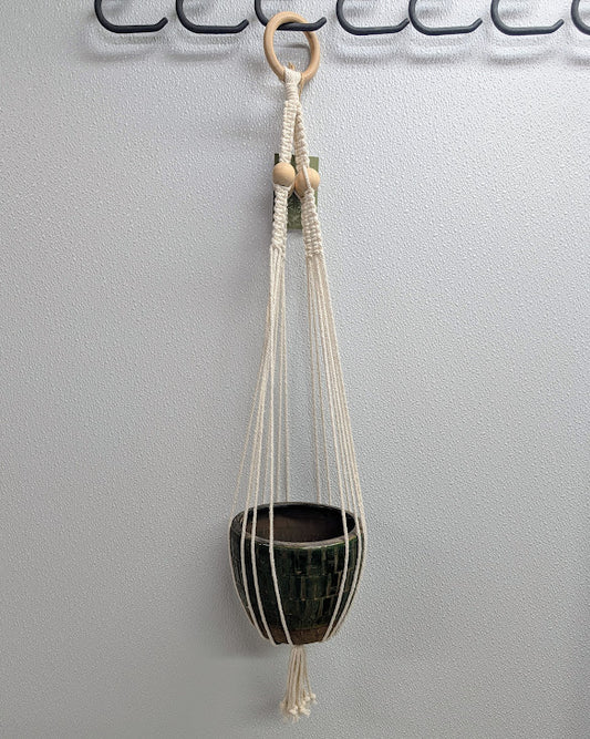 Block Macrame Plant Pot Hanger