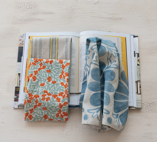 Cotton Blend Printed Tea Towel set of 3