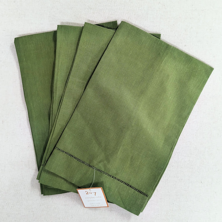 Olive Green Guest Towel