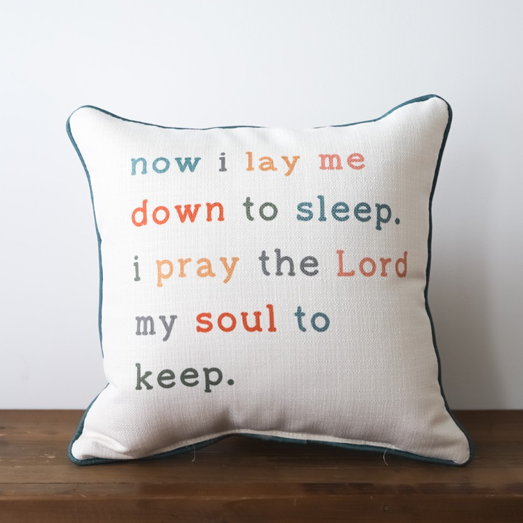 Now I Lay Me Down To Sleep Pillow