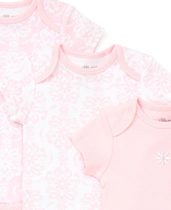 Damask Scroll Bodysuits - 3pk