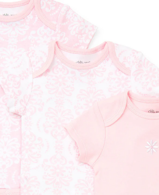 Damask Scroll Bodysuits - 3pk