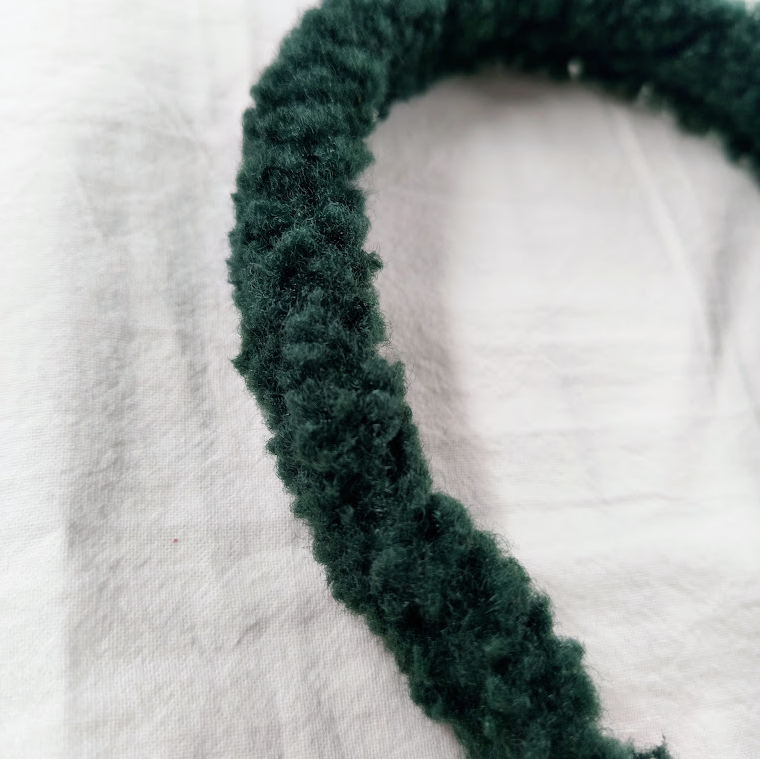 Forest Green Sherpa Covered Headband