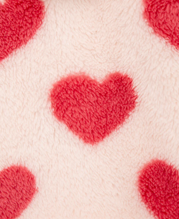 3pc Sherpa Heart Jacket set