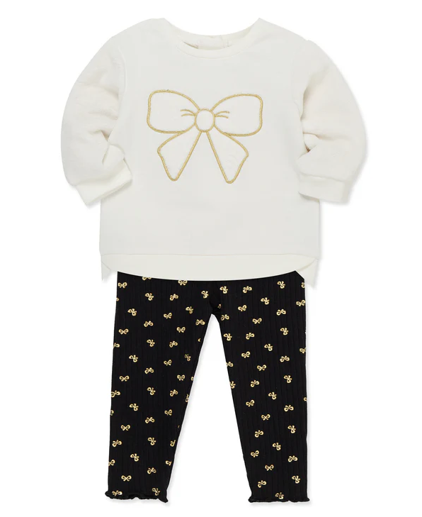 2pc Bow Sweatshirt Set