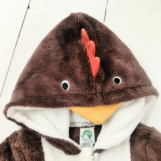 Turkey Fleece Footie w/ Hood
