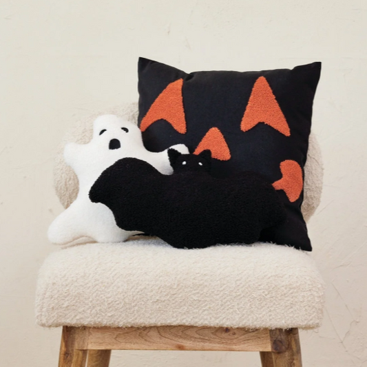 Faux Sherpa Ghost Shaped Pillow