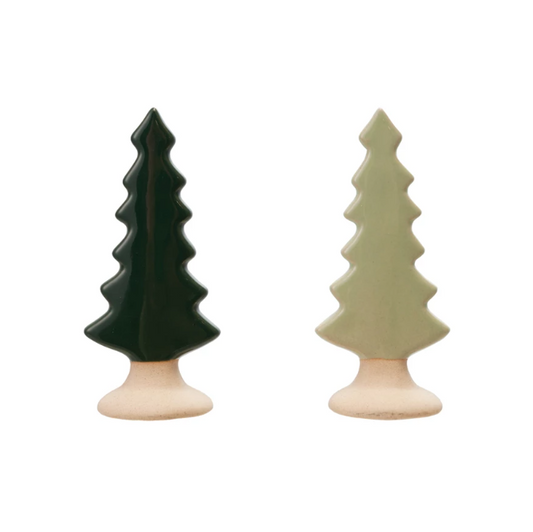 Mini Stoneware Tree Decor