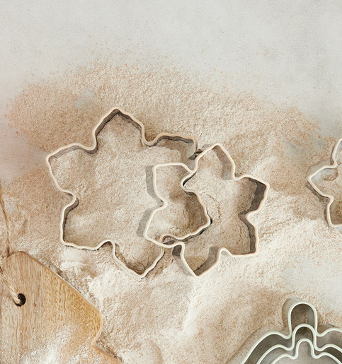 3pc Stainless Steel Holiday Cookie Cutters, Assorted