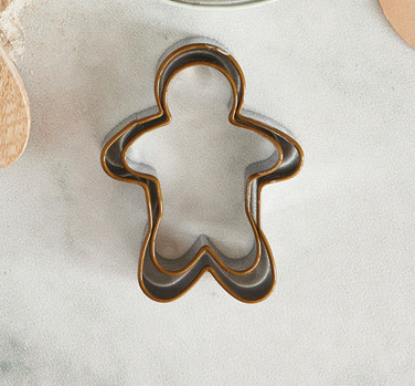 3pc Stainless Steel Holiday Cookie Cutters, Assorted
