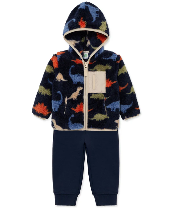 3pc Sherpa Dino Jacket set
