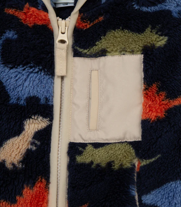 3pc Sherpa Dino Jacket set