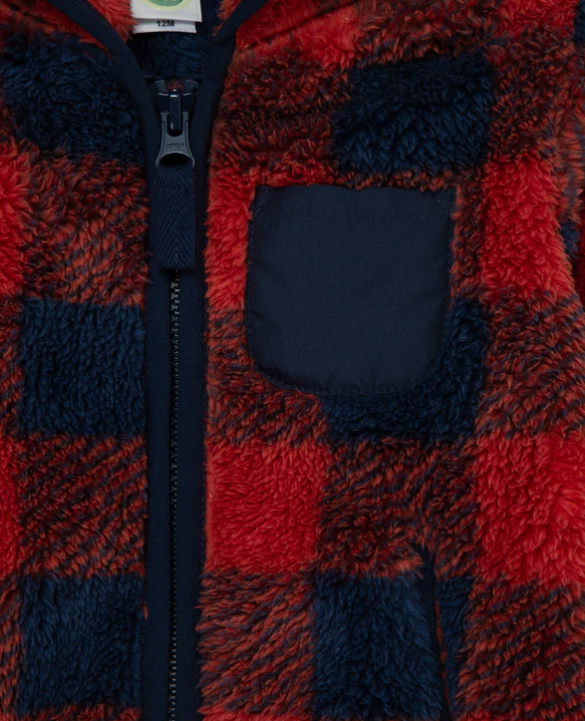 Check 3-Piece Sherpa Set