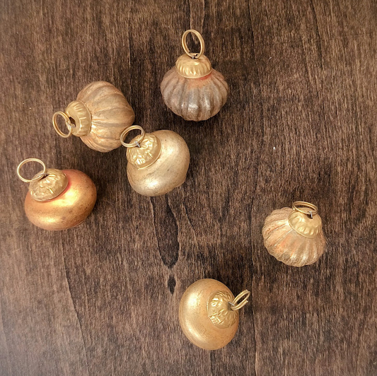 Mini Gold Glass Ornament