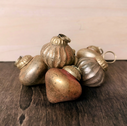 Mini Gold Glass Ornament