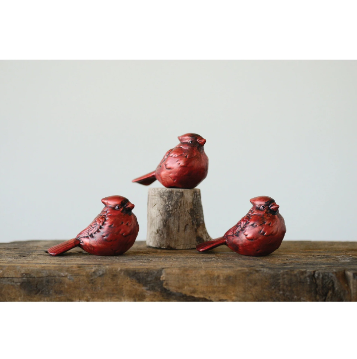3.5" Red Ceramic Cardinal