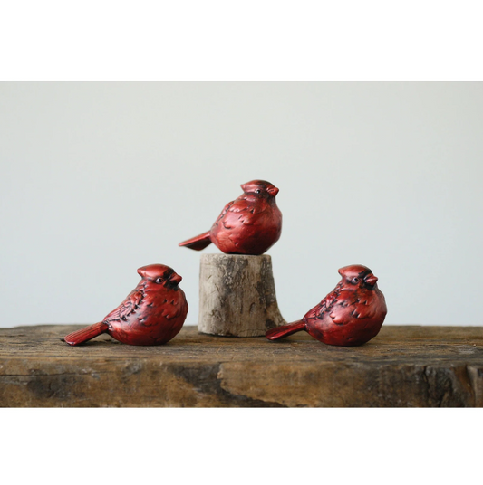 3.5" Red Ceramic Cardinal
